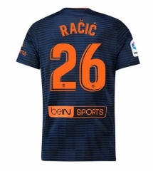 18-19 Valencia RACIC 26 Away Soccer Jersey Shirt