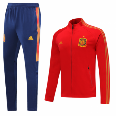 2020 Euro Spain Red Tracksuits Jacket and Pants