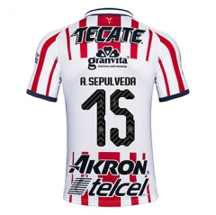18-19 Deportivo Guadalajara Chivas A Sepulveda 15 Home Soccer Jersey Shirt