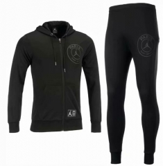 18-19 PSG x Jordan Black Training Suit (Hoodie Jacket+Trouser)