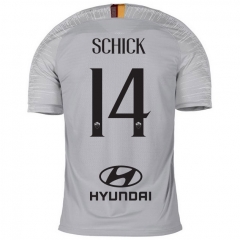 18-19 AS Roma SCHICK 14 Away Soccer Jersey Shirt