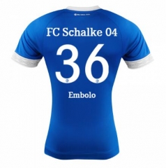 18-19 FC Schalke 04 Breel Embolo 36 Home Soccer Jersey Shirt