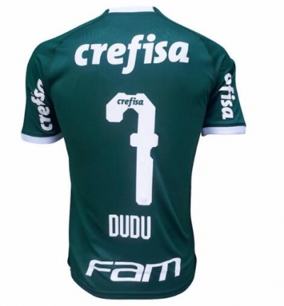 18-19 Palmeiras Home #7 DUDU Soccer Jersey Shirt