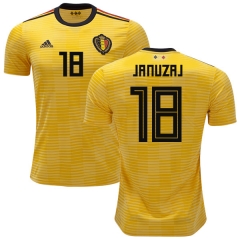 Belgium 2018 World Cup Away ADNAN JANUZAJ 18 Soccer Jersey Shirt