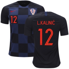Croatia 2018 World Cup Away LOVRE KALINIC 12 Soccer Jersey Shirt
