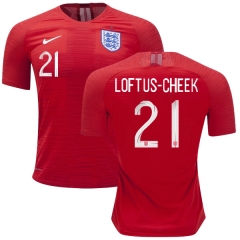 England 2018 FIFA World Cup RUBEN LOFTUS-CHEEK 21 Away Soccer Jersey Shirt