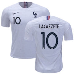 Women France 2018 World Cup LACAZETTE 10 Away Soccer Jersey Shirt