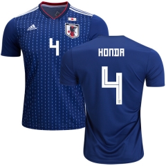 Japan 2018 World Cup KEISUKE HONDA 4 Home Soccer Jersey Shirt