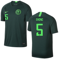 Nigeria Fifa World Cup 2018 Away William Troost-Ekong 5 Soccer Jersey Shirt