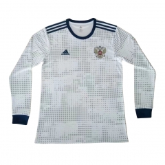 Russia 2018 World Cup Away Long Sleeve Soccer Jersey Shirt