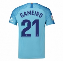 18-19 Atletico Madrid Gameiro 21 Away Soccer Jersey Shirt