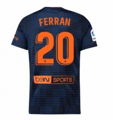 18-19 Valencia FERRAN 20 Away Soccer Jersey Shirt