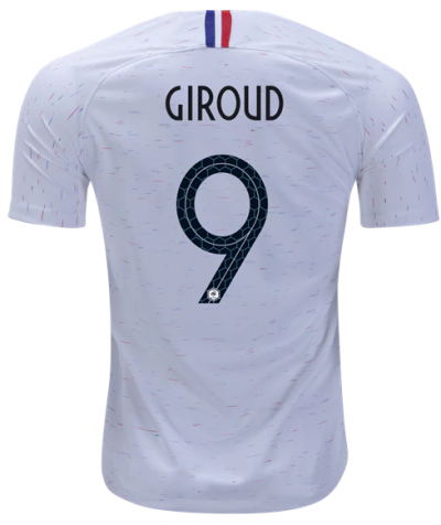 France 2018 World Cup Away Olivier Giroud Soccer Jersey Shirt