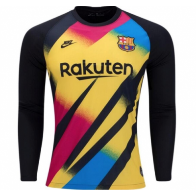 Long Sleeve 19-20 Barcelona Black Goalkeeper Soccer Jersey Shirt
