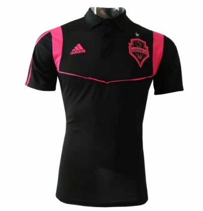19-20 Seattle Sounders FC Black Polo Jersey Shirt