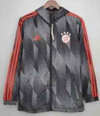 21-22 Bayern Munich Grey Windrunner Hoodie Jacket