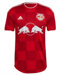Player Version 22-23 New York Red Bulls 1Ritmo Home Red Soccer Jersey Kit
