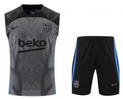 22-23 Barcelona Grey Vest Training Uniforms