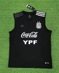 2022 World Cup Argentina Black Vest Training Shirt