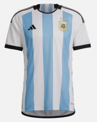 2022 World Cup Argentina Home Soccer Jersey Shirt
