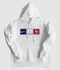22-23 France White Hoodie Sweater Second