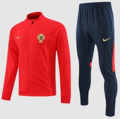 2022 World Cup Portugal Red Training Sweatshirt and Pants