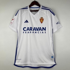23-24 Real Zaragoza Home Soccer Jersey Shirt