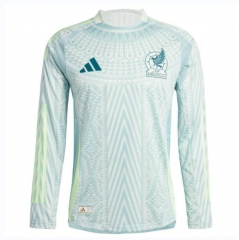 Player Version Long Sleeve 2024 Copa America Mexico Away Soccer Jersey Shirt
