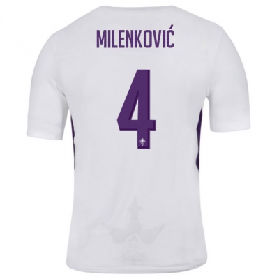 18-19 Fiorentina MILENKOVIC 4 Away Soccer Jersey Shirt