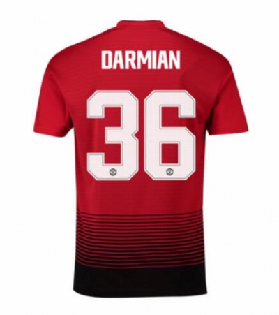 18-19 Manchester United Darmian 36 UCL Home Soccer Jersey Shirt