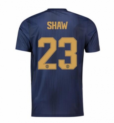 18-19 Manchester United Shaw 23 UCL Third Soccer Jersey Shirt