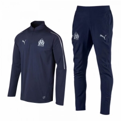 18-19 Olympique Marseille Navy Training Suit (Shirt+Trouser)