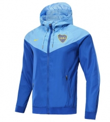 18-19 Boca Juniors Blue Woven Windrunner Jacket