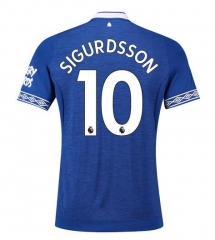 18-19 Everton Sigurdsson 10 Home Soccer Jersey Shirt