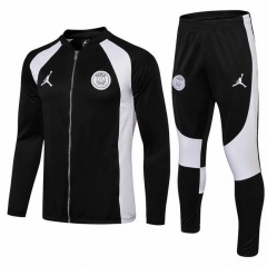18-19 PSG x Jordan Flight Knit Black Training Suit (Jacket+Trouser)