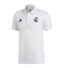 18-19 Real Madrid White Polo Shirt