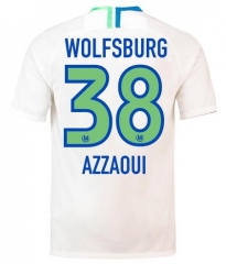 18-19 VfL Wolfsburg AZZAOUI 38 Away Soccer Jersey Shirt