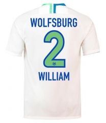 18-19 VfL Wolfsburg William 2 Away Soccer Jersey Shirt