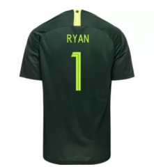 Australia 2018 FIFA World Cup Away Mathew Ryan Soccer Jersey Shirt