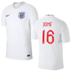 England 2018 FIFA World Cup PHIL JONES 16 Home Soccer Jersey Shirt