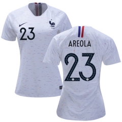 Women France 2018 World Cup ALPHONSE AREOLA 23 Away Soccer Jersey Shirt