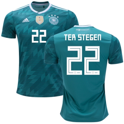 Germany 2018 World Cup MARC-ANDRE TER STEGEN 22 Away Soccer Jersey Shirt
