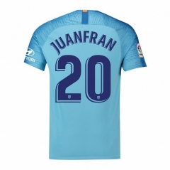 18-19 Atletico Madrid Juanfran 20 Away Soccer Jersey Shirt