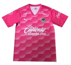 20-21 Deportivo Guadalajara Chivas Pink Goalkeeper Soccer Jersey Shirt