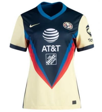 Women 20-21 Club America Home Soccer Jersey Shirt