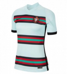 Women 2020 EURO Portugal Away Soccer Jersey Shirt