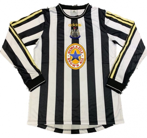 Retro Long Sleeve 97-99 Newcastle United Home Soccer Jersey Shirt