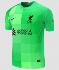 21-22 Liverpool Green Goalkeeper Soccer Jersey Shirt