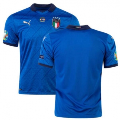 Player Version 2020 Euro Cup Final Version Italy Home Soccer Jersey Shirt