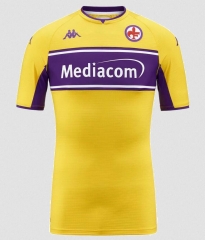 21-22 Fiorentina Yellow Third Soccer Jersey Shirt